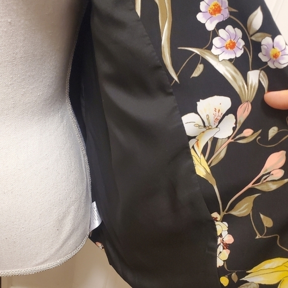 EC Susan Graver Floral Print Colorful Blazer Size 14, Preppy, casual - Picture 12 of 12